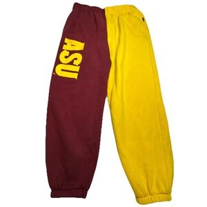 Hype and Vice ASU Arizona State University Split Sweatpants Maroon Gold XL
